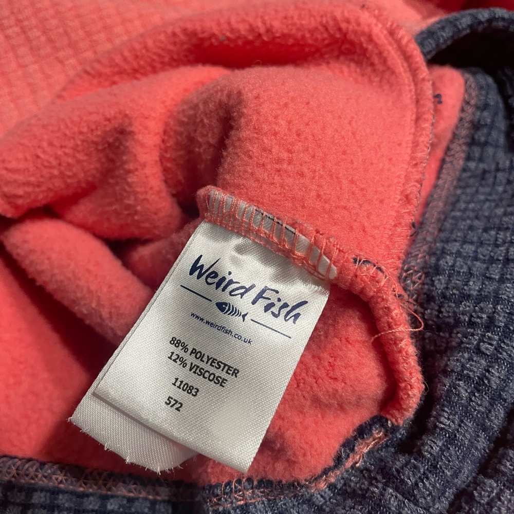 Weirdfish Salmon Quilted Sweatshirt *Make Offers* - Picture 8 of 9